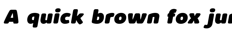 Preview of Kabrio Soft Heavy Italic font