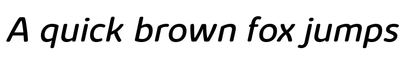 Preview of Kabrio Soft Italic font