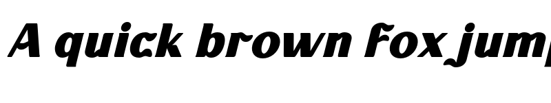 Preview of KABUSI Black Slanted font