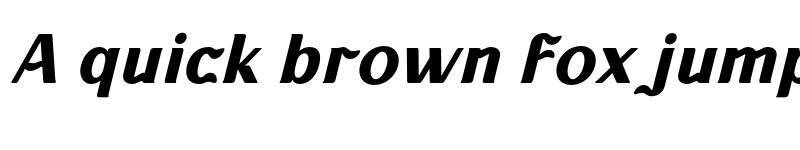 Preview of KABUSI Bold Slanted font