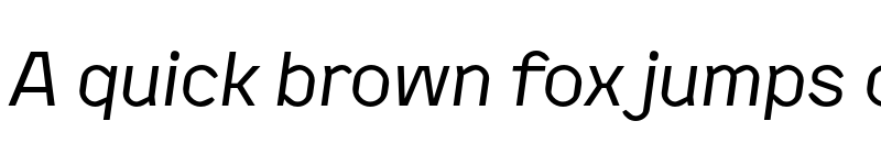 Preview of Kade Regular Italic font