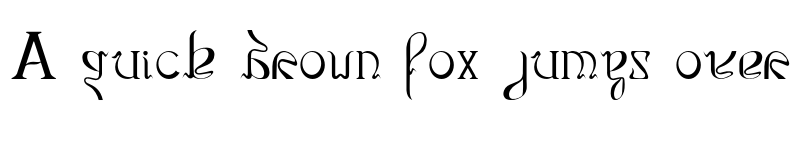Preview of Kaensla Regular font