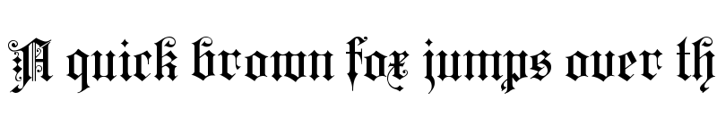 Preview of KaiserzeitGotisch Regular font