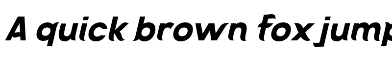 Preview of Kajju Black Slanted font