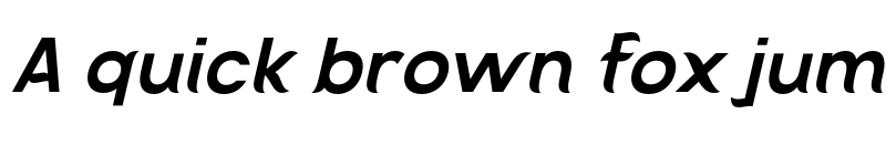 Preview of Kajju Bold Slanted font