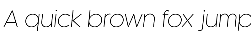 Preview of Kaleko 105 Light Oblique font