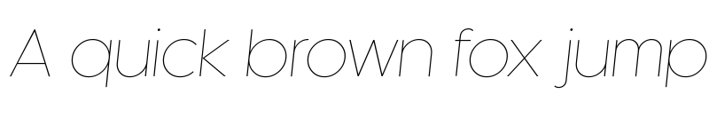 Preview of Kaleko 105 Thin Oblique font