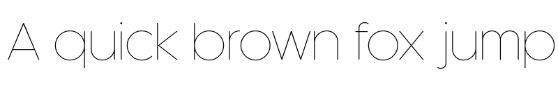 Preview of Kaleko 105 Thin font