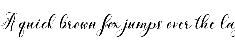 Preview of Kalina Script Regular font