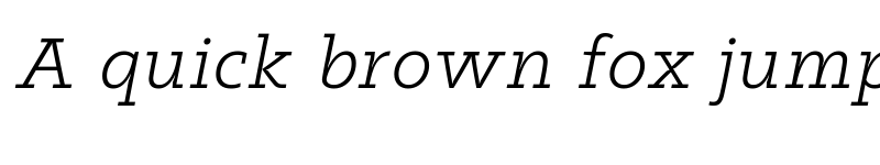 Preview of Kaluny Pro Light Italic Slab font