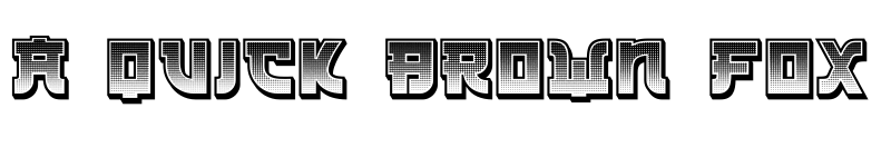 Preview of Kamikaze 3D Gradient Regular font