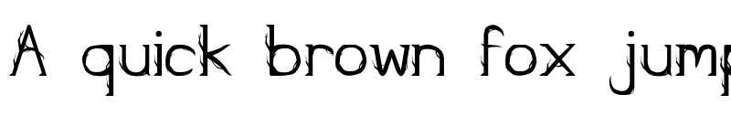 Preview of Kampung Zombie Regular font