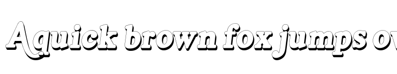 Preview of Kamryn 3D Italic font