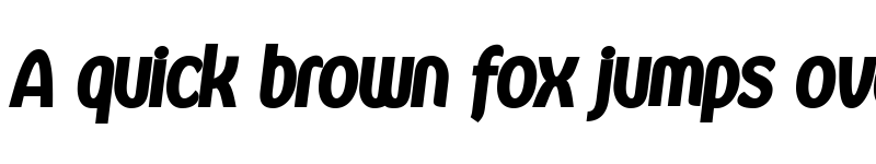 Preview of Kandira PERSONAL ExtraBlack Italic font