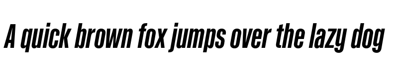 Preview of Kaneda Gothic Bold Italic font