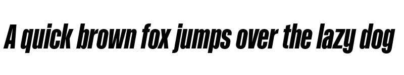 Preview of Kaneda Gothic ExtraBold Italic font