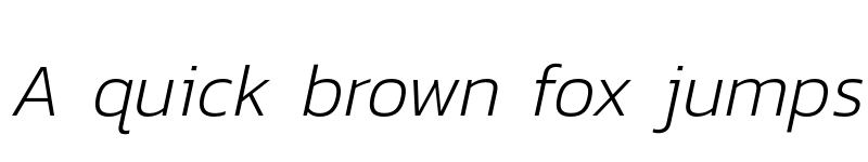 Preview of Kanit ExtraLight Italic font