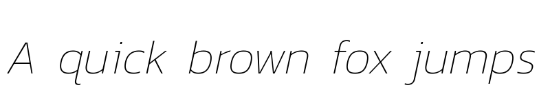 Preview of Kanit Thin Italic font