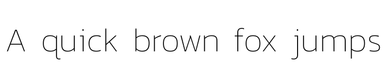 Preview of Kanit Thin font