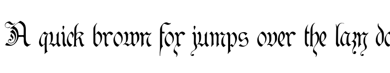 Preview of Kanzler Regular font