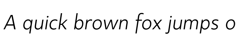 Preview of Kappa Text Book Italic font