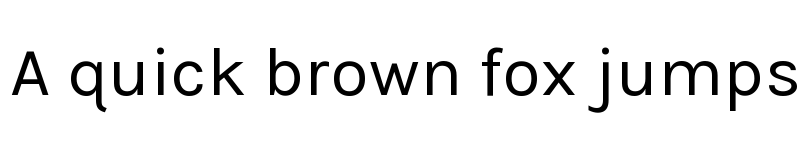 Preview of Karla Regular font