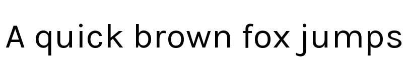 Preview of Karmilla Regular font