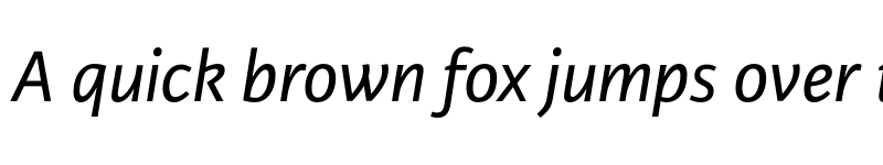 Preview of Karmina Sans Italic font