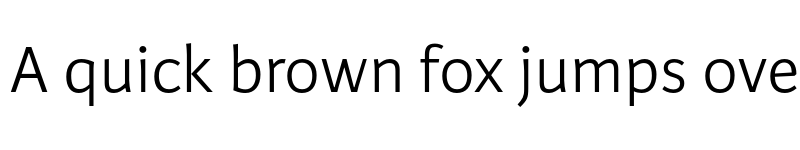 Preview of Karmina Sans Light font