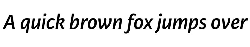 Preview of Karmina Sans SemiBold Italic font