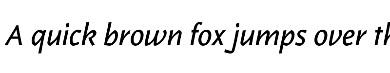 Preview of Karol Sans Book Italic font