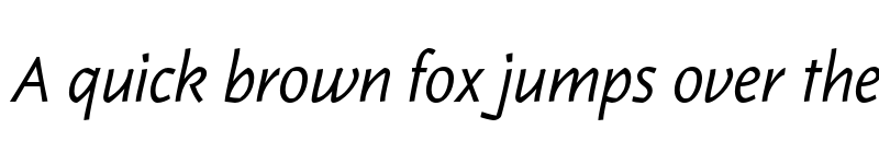 Preview of Karol Sans Regular Italic font