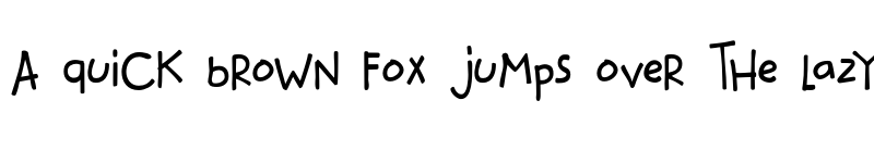 Preview of katkat_scrambled Regular font