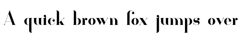 Preview of Kavaler Regular font