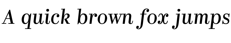 Preview of Kazimir Italic font