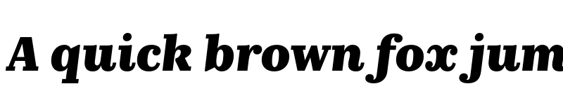 Preview of KazimirText ExtraBold Italic font