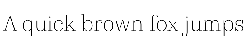 Preview of KazimirText ExtraLight font