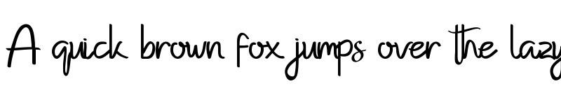 Preview of Kempton Handwritting font