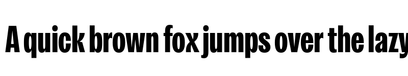 Preview of Kensington Compressed Black font