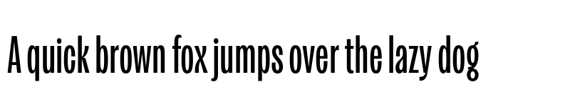 Preview of Kensington Compressed Medium font