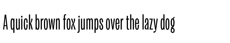 Preview of Kensington Compressed Regular font