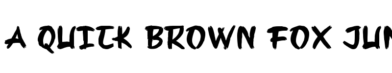 Preview of Kenzomaru Regular font