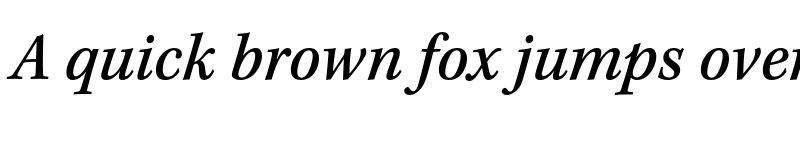Preview of Kepler Std Caption Medium SemiCondensed Italic font