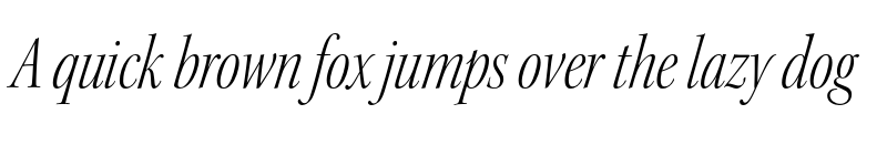 Preview of Kepler Std Display Light Condensed Italic font