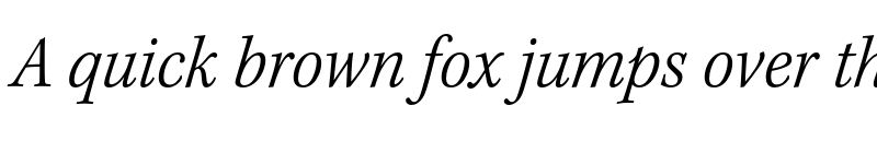 Preview of Kepler Std Light Semicondensed Italic font