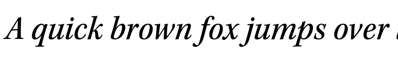 Preview of Kepler Std Medium Semicondensed Italic font