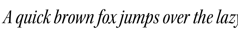 Preview of Kepler Std Subhead Condensed Italic font