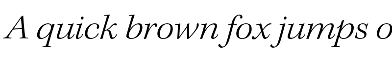 Preview of Kepler Std Subhead Light Expanded Italic font