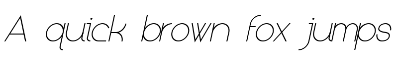 Preview of Kerater UltraLight Italic font