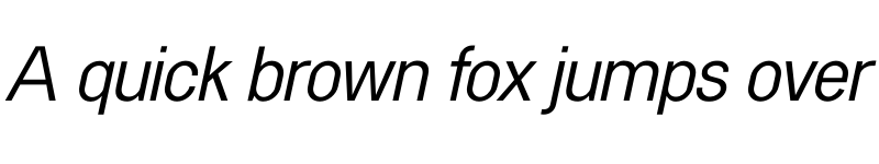 Preview of Kernl Grotesk Italic font